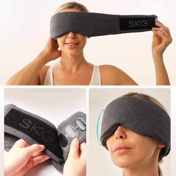 SKG Restore Sleep Mask-100% Sleep Mask Blackout International Travel Essential - Picture 7 of 9